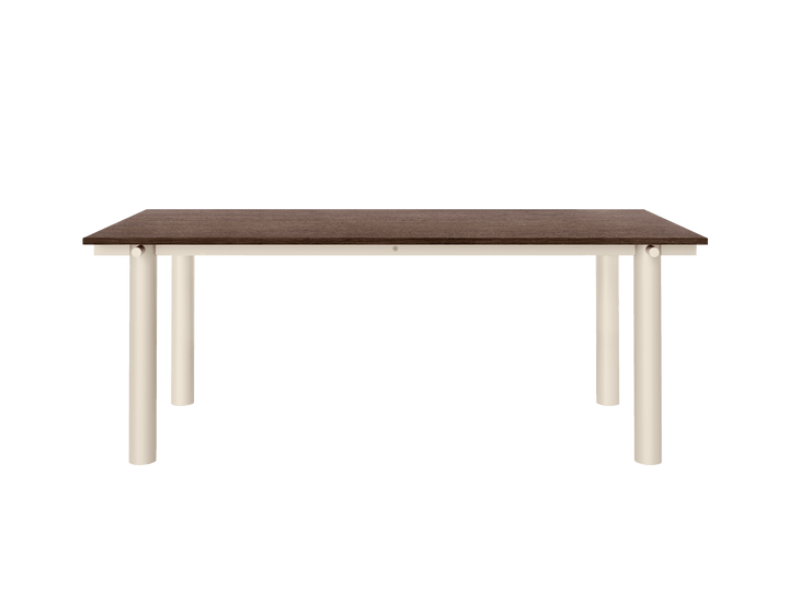 Atura Dining Table - 200 x 90 - Ferm Living Tables - Light Cashmere/Dark Stained Oak - HORNE
