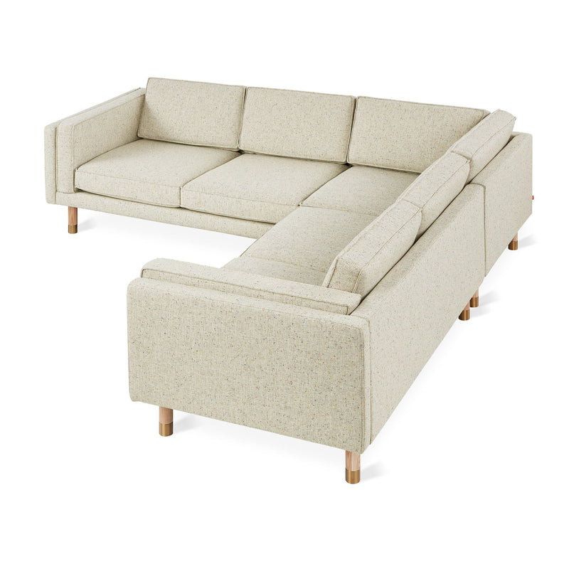 Augusta Bi - Sectional - Gus* Modern - Sofas - Caledon Cinder/ Walnut Pewter - HORNE