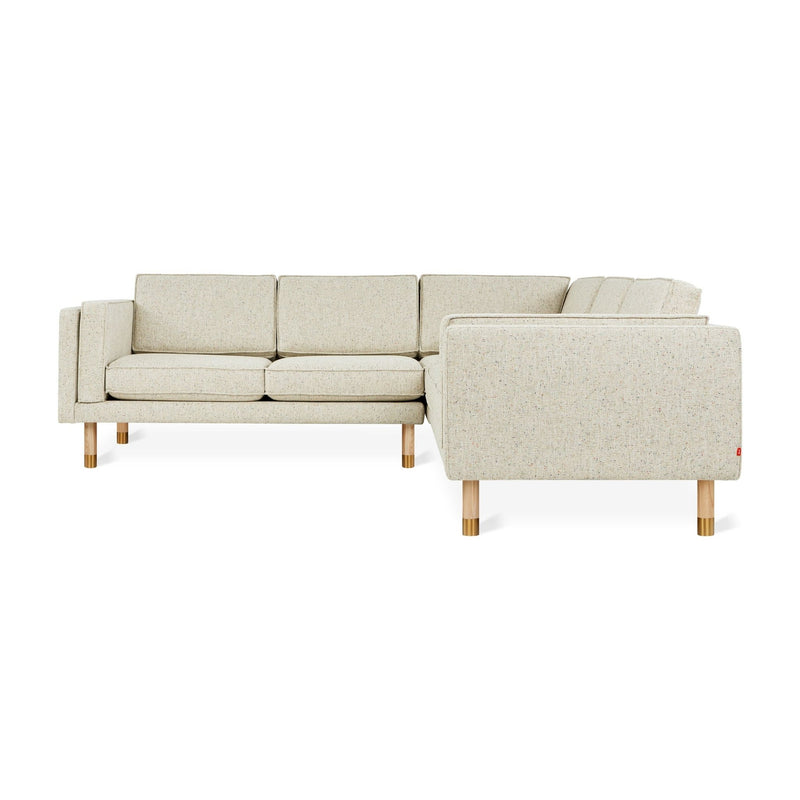Augusta Bi - Sectional - Gus* Modern - Sofas - Caledon Cinder/ Walnut Pewter - HORNE