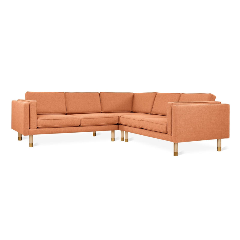 Augusta Bi - Sectional - Gus* Modern - Sofas - Caledon Cinder/ Walnut Pewter - HORNE