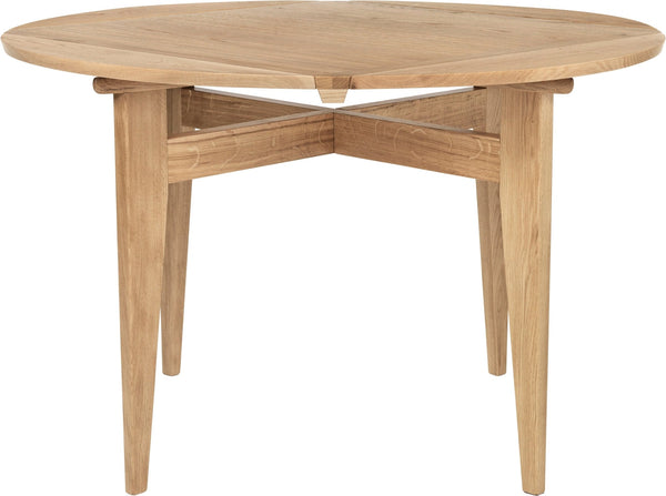 B-Table Dining Table - Pivoting Extendable Top - Gubi Tables + Desks - Oak Matt Lacquered - Oak Matt Lacquered - HORNE