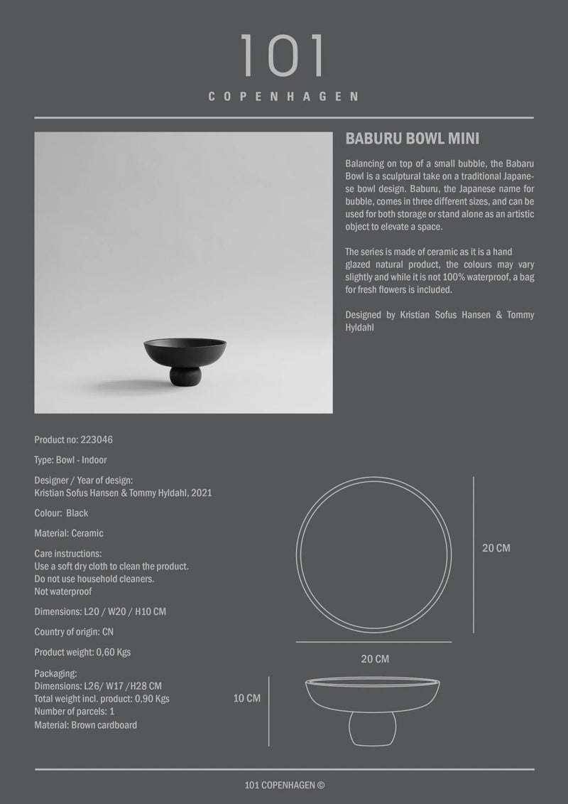 Baburu Bowl - 101 Copenhagen Serveware - Birch - Big - HORNE
