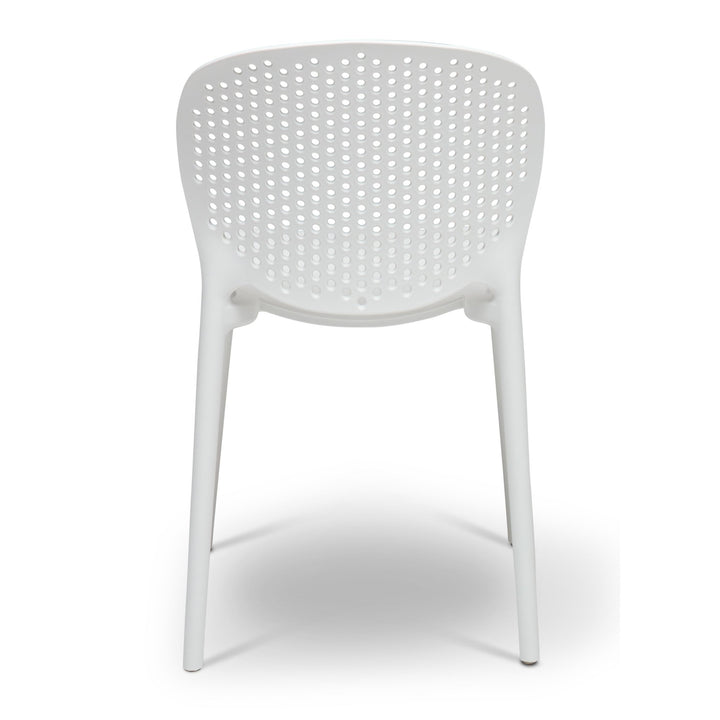Bailey Outdoor Stacking Chair - Set of 4 - Urbia Chairs - Black Grey - HORNE
