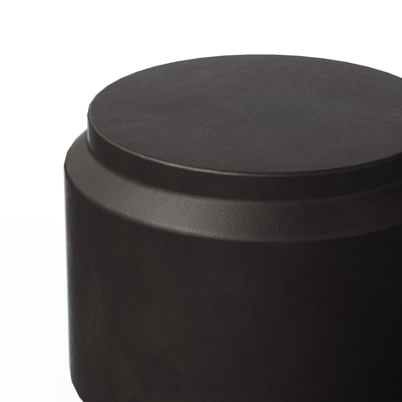 Barrel Stool - Urbia Stools + Benches + Ottomans - Dark Grey - HORNE