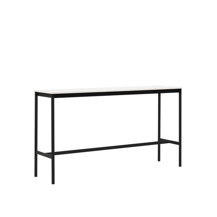 Base High Table 2 - Muuto Table + Task - White Laminate Top & Black Base - HORNE