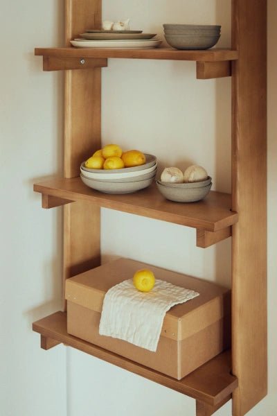 Beam Shelf 5, Deep Brown Pine - Form & Refine - HORNE
