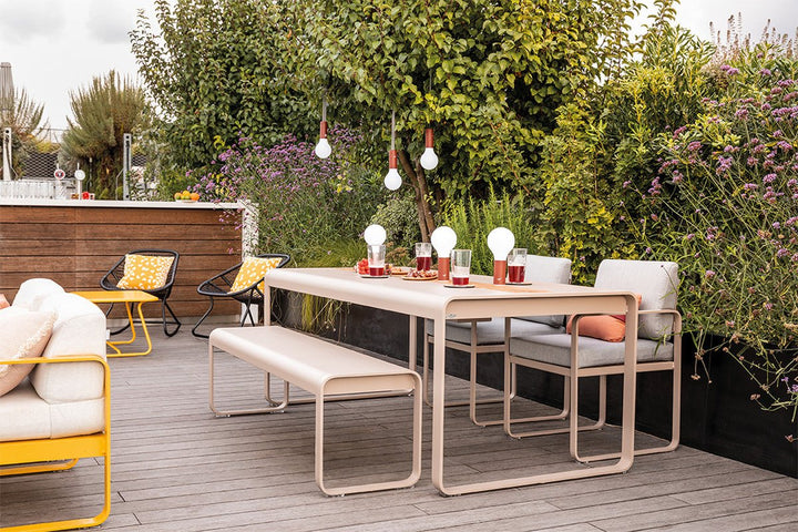 Bellevie Table with Storage - Fermob - Outdoor Furniture - Pesto - HORNE