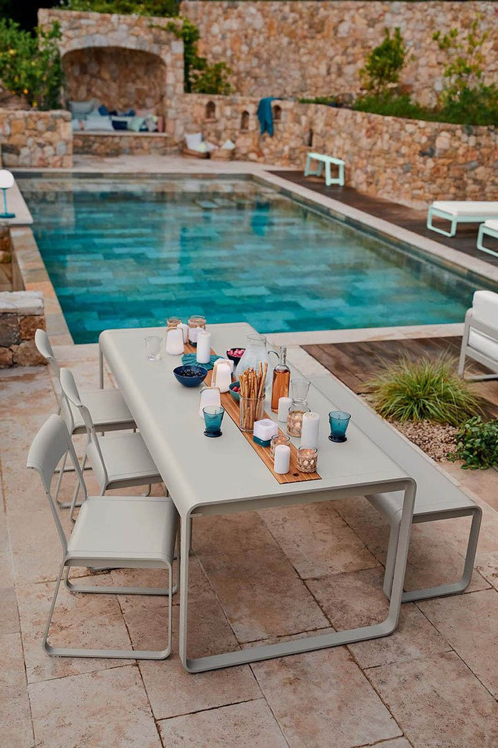Bellevie Table with Storage - Fermob - Outdoor Furniture - Pesto - HORNE