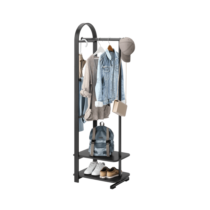 Bellwood Coat Rack - Form & Refine Coat + Key Racks - Black - HORNE