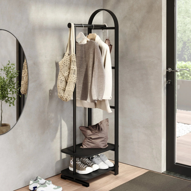 Bellwood Coat Rack - Form & Refine Coat + Key Racks - Black - HORNE