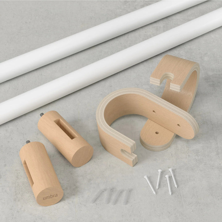 Bellwood Curtain Rod - Umbra Bath - Matte-Black - HORNE
