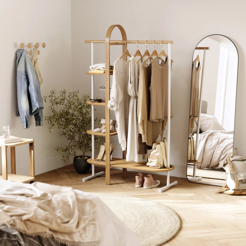Bellwood Garment Rack - Form & Refine Coat + Key Racks - Black - HORNE