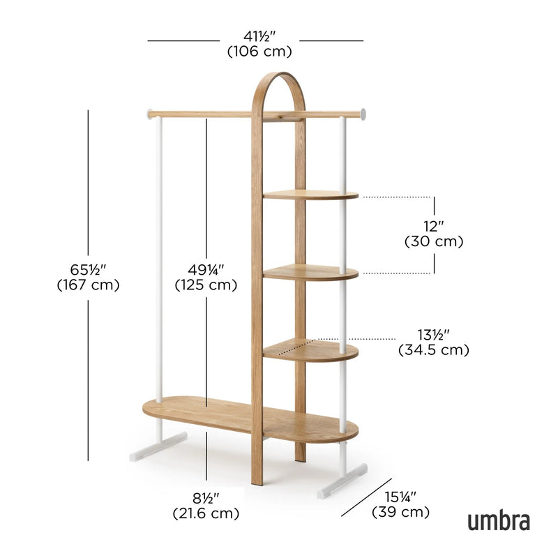 Bellwood Garment Rack - Form & Refine Coat + Key Racks - Black - HORNE