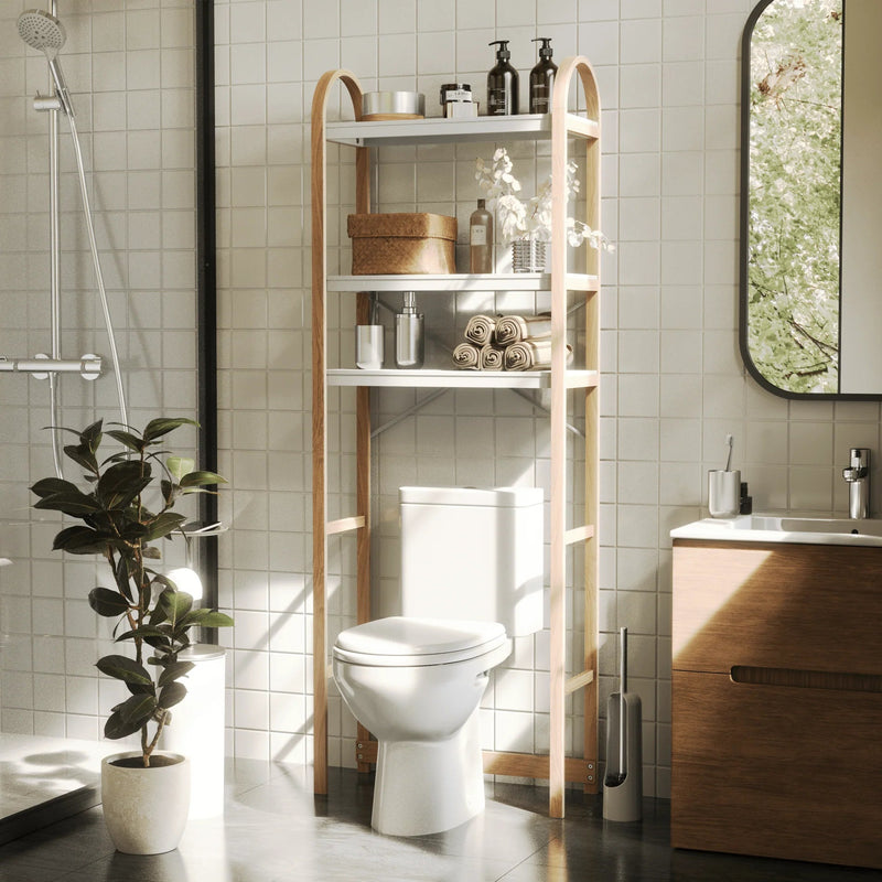 Bellwood Over the Toilet Shelf - Form & Refine Coat + Key Racks - Black - HORNE