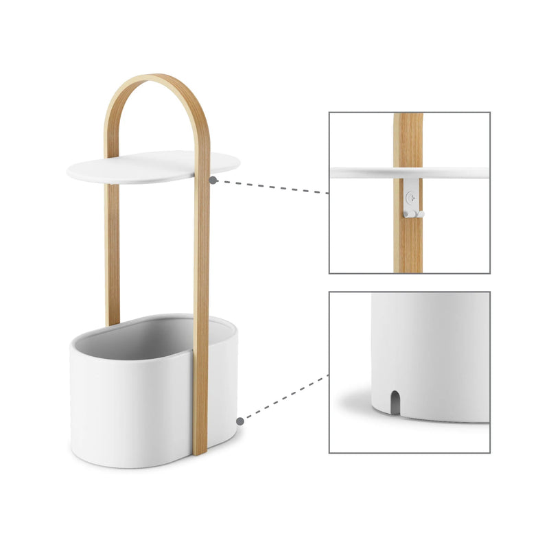Bellwood Storage Table - Umbra Tables + Desks - White-Natural - HORNE
