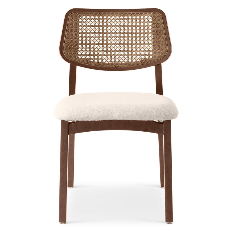 Beth 2.0 Cane Side Chair - Urbia Chairs - Medley Ivory Ebano Natural - HORNE