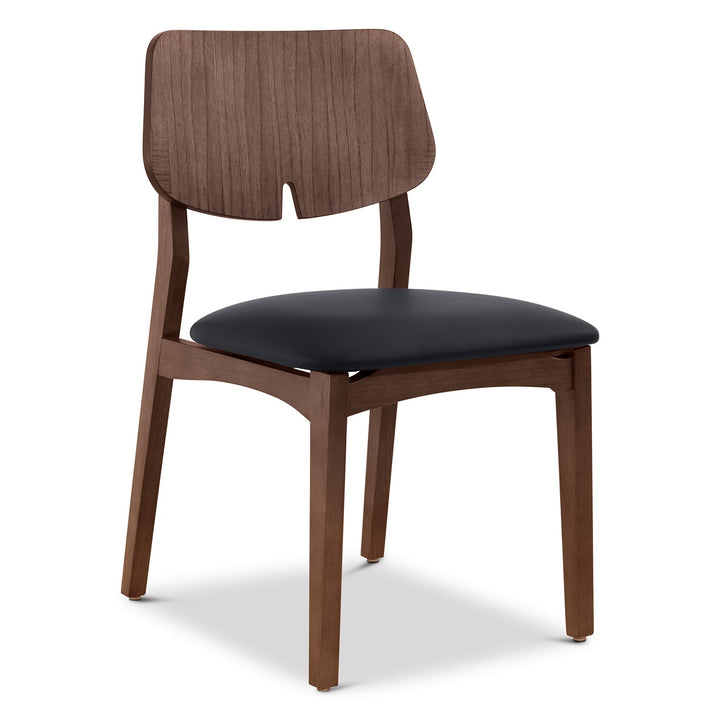 Beth 2.0 Side Chair - Urbia Chairs - Shimmy Cream Nogal - HORNE