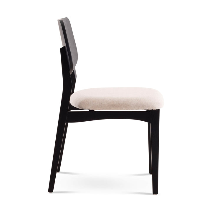 Beth 2.0 Side Chair - Urbia Chairs - Shimmy Cream Nogal - HORNE