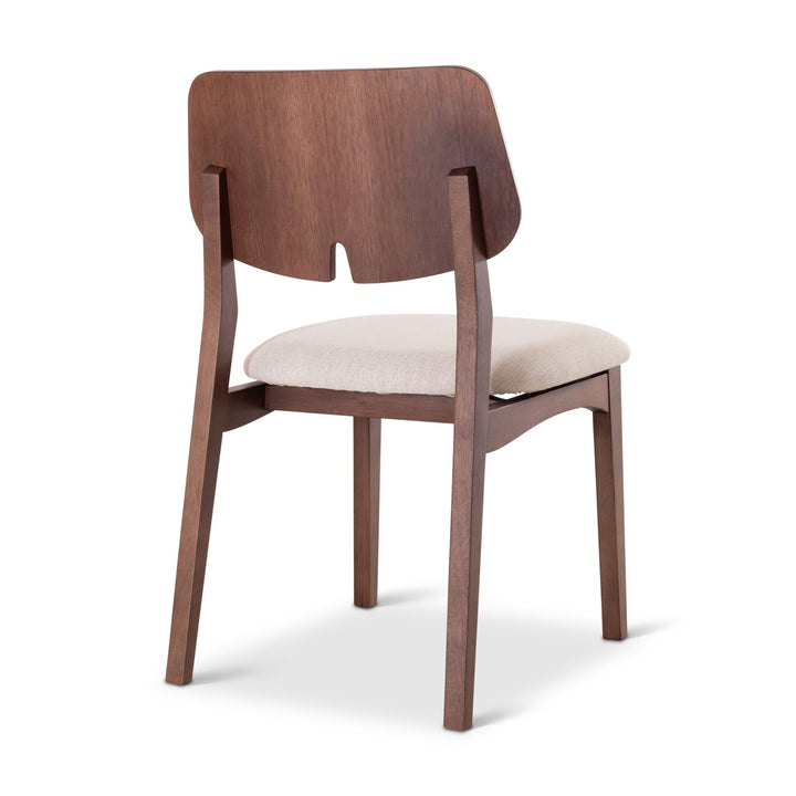 Beth 2.0 Side Chair - Urbia Chairs - Shimmy Cream Nogal - HORNE