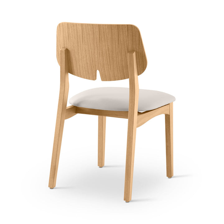 Beth 2.0 Side Chair - Urbia Chairs - Shimmy Cream Nogal - HORNE