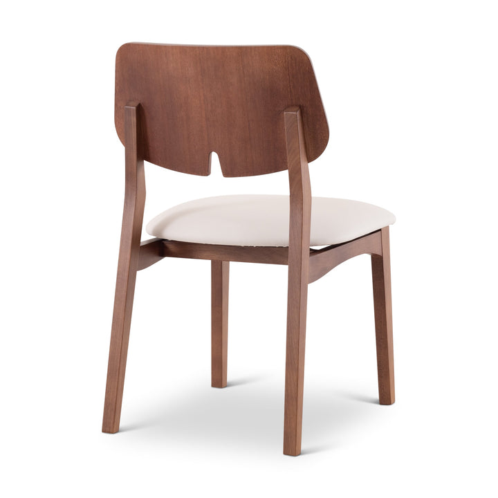 Beth 2.0 Side Chair - Urbia Chairs - Shimmy Cream Nogal - HORNE