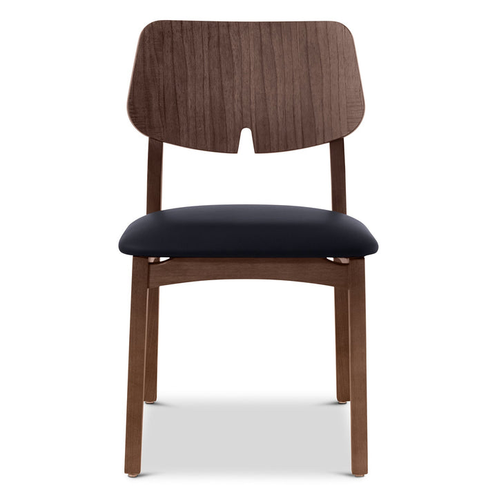 Beth 2.0 Side Chair - Urbia Chairs - Shimmy Black Nogal - HORNE