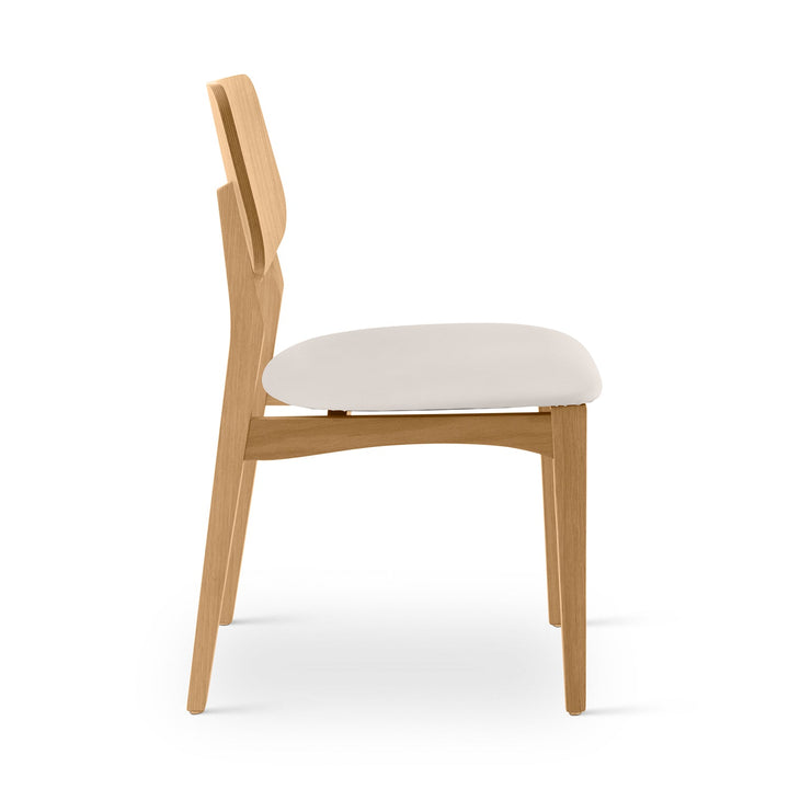 Beth 2.0 Side Chair - Urbia Chairs - Shimmy Cream Nogal - HORNE