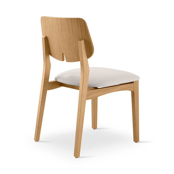 Beth 2.0 Side Chair - Urbia Chairs - Shimmy Cream Nogal - HORNE