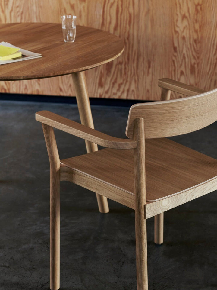 Betty Armchair - No Upholstery - &Tradition Chairs - Lacquered Oak - HORNE