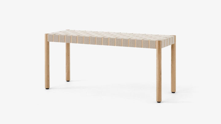 Betty Bench - &Tradition Stools + Benches + Ottomans - Oak with Natural Webbing - 41.3" - HORNE