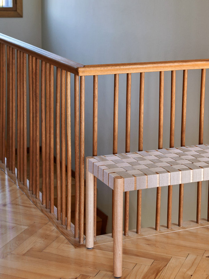 Betty Bench - &Tradition Stools + Benches + Ottomans - Oak with Natural Webbing - 41.3" - HORNE
