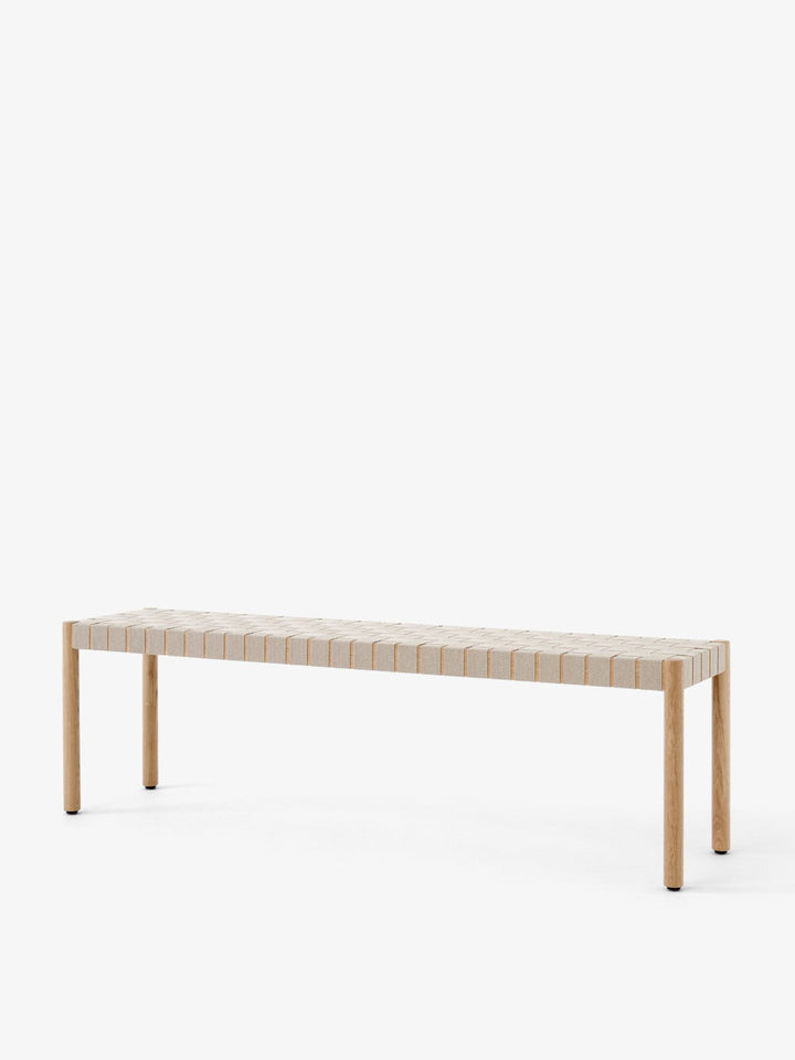 Betty Bench - &Tradition Stools + Benches + Ottomans - Oak with Natural Webbing - 61.8" - HORNE