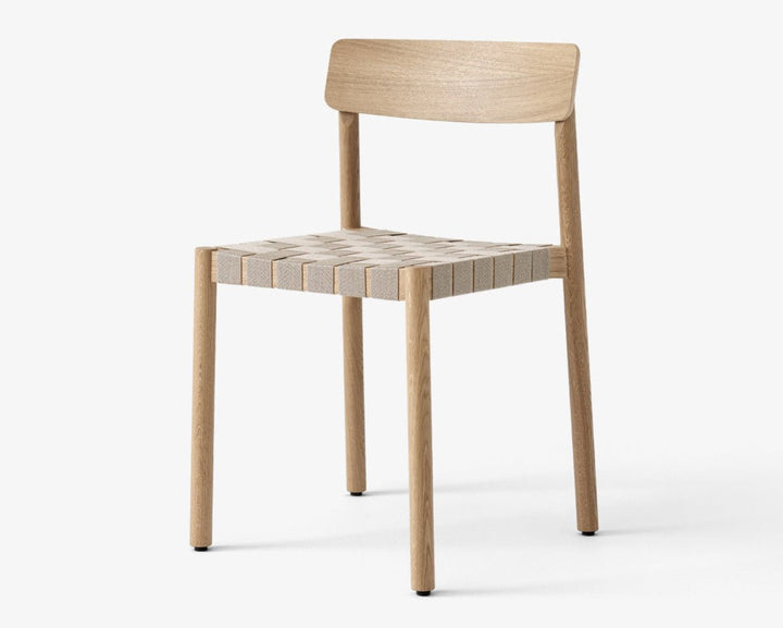 Betty Side Chair - No Upholstery - &Tradition Chairs - Oak with Natural Linen - HORNE