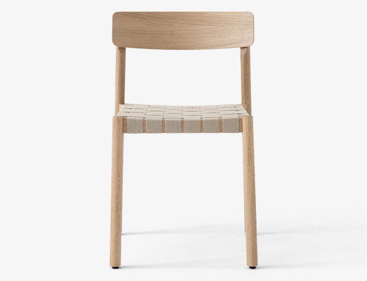 Betty Side Chair - No Upholstery - &Tradition Chairs - Oak with Natural Linen - HORNE