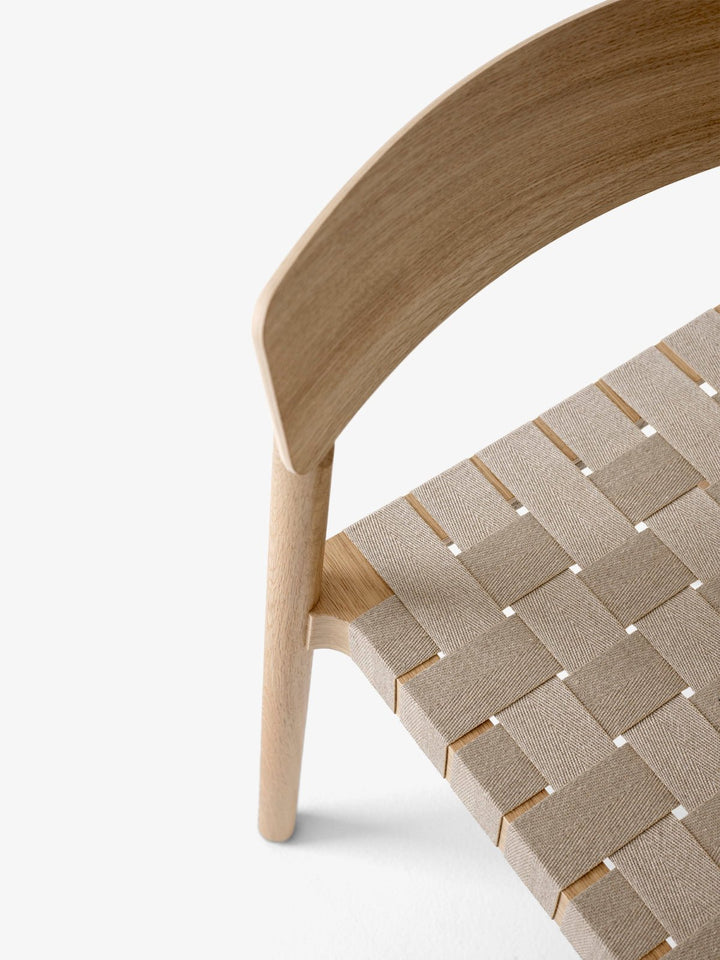 Betty Side Chair - No Upholstery - &Tradition Chairs - Oak with Natural Linen - HORNE