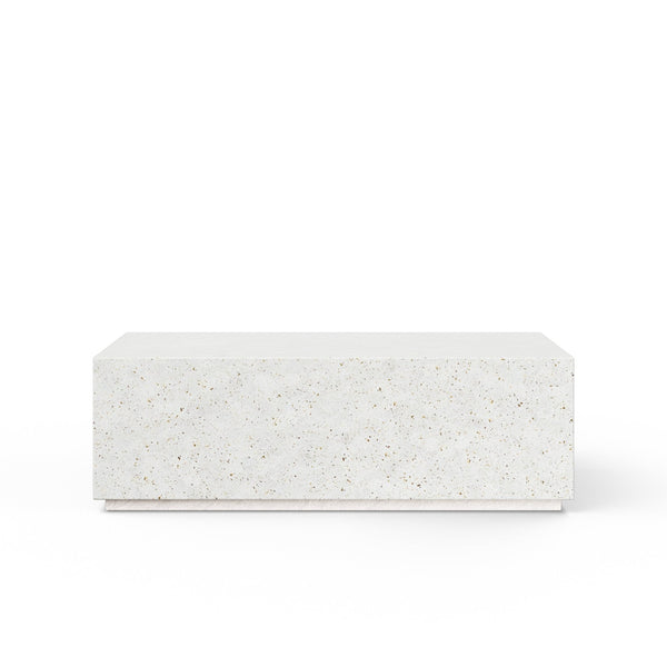 Bloc Rectangular Coffee Table - Urbia Coffee Tables - Ivory Terrazzo - HORNE