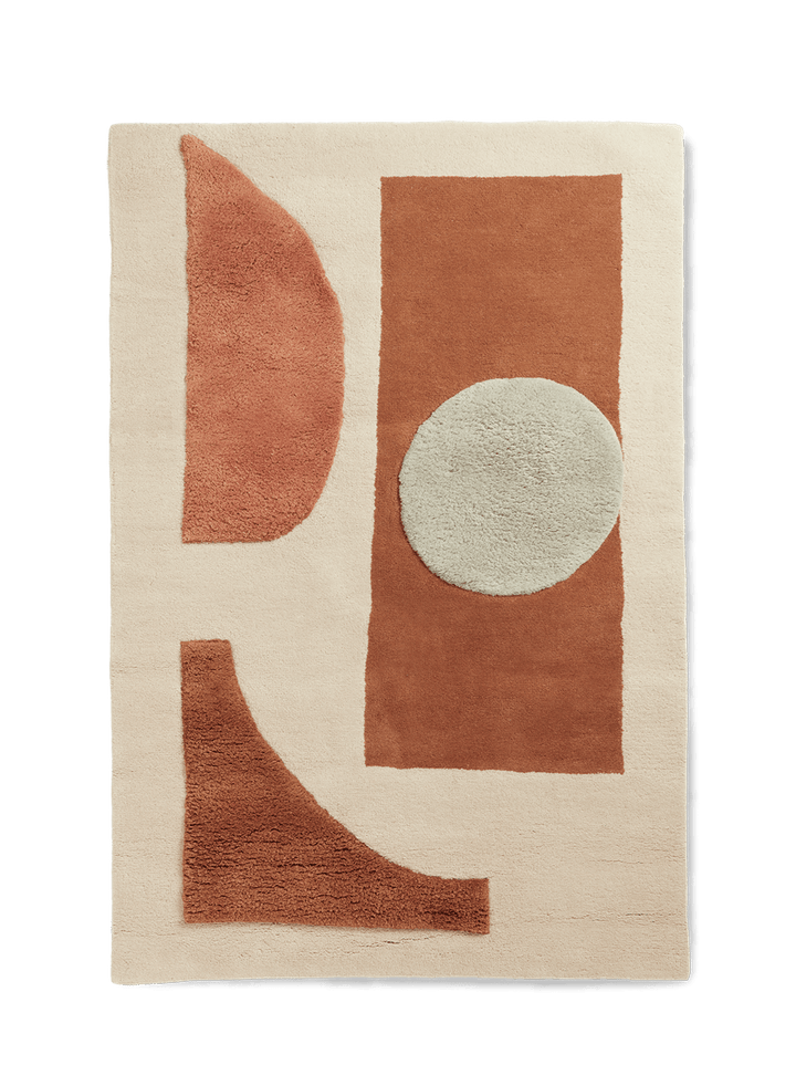 Bloco Tufted Rug - Ferm Living Rugs - Large - Blush/Off - White - HORNE