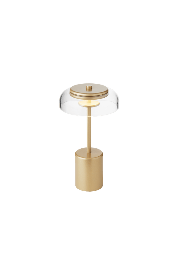 Blossi Table Mini Portable - Nuura Portable Lanterns - Nordic Gold / Clear - HORNE