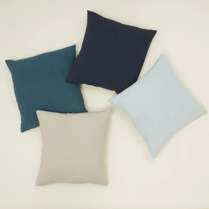 Simple Linen Pillows - Hawkins New York Throw Pillows - 12" x 22" - Peacock - HORNE