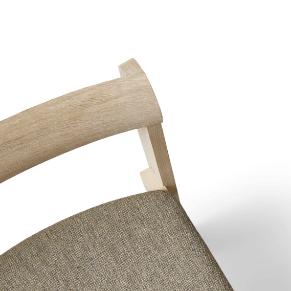 Blueprint Chair - Upholstered Seat - Form & Refine Chairs - White Oak - Hallingdal 65 - 227 - HORNE