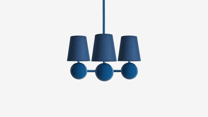 Bole Pendant IV in Color - Workstead - Pendants - Sea - 24" OAH - HORNE
