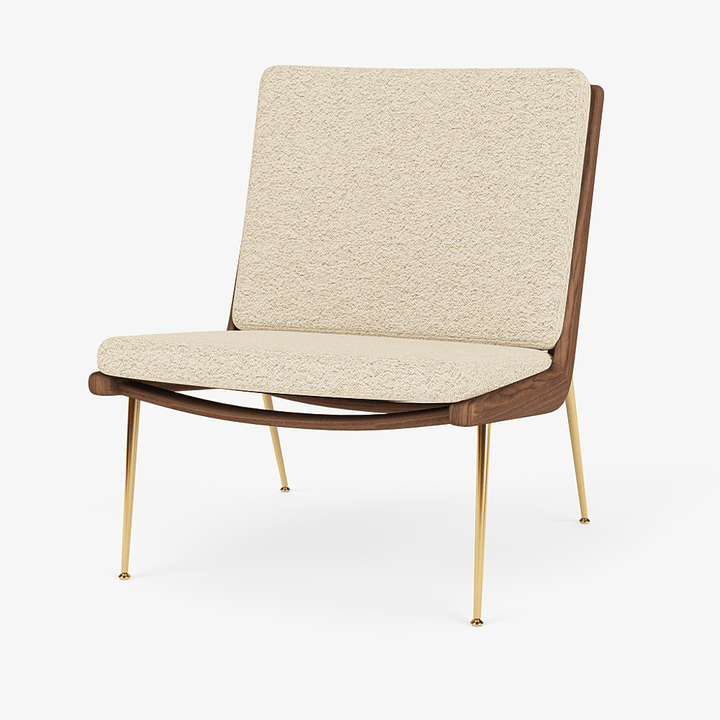 Boomerang Lounge Chair - Oiled Walnut w/ Brass - &Tradition Chairs - Karakorum 001 - HORNE