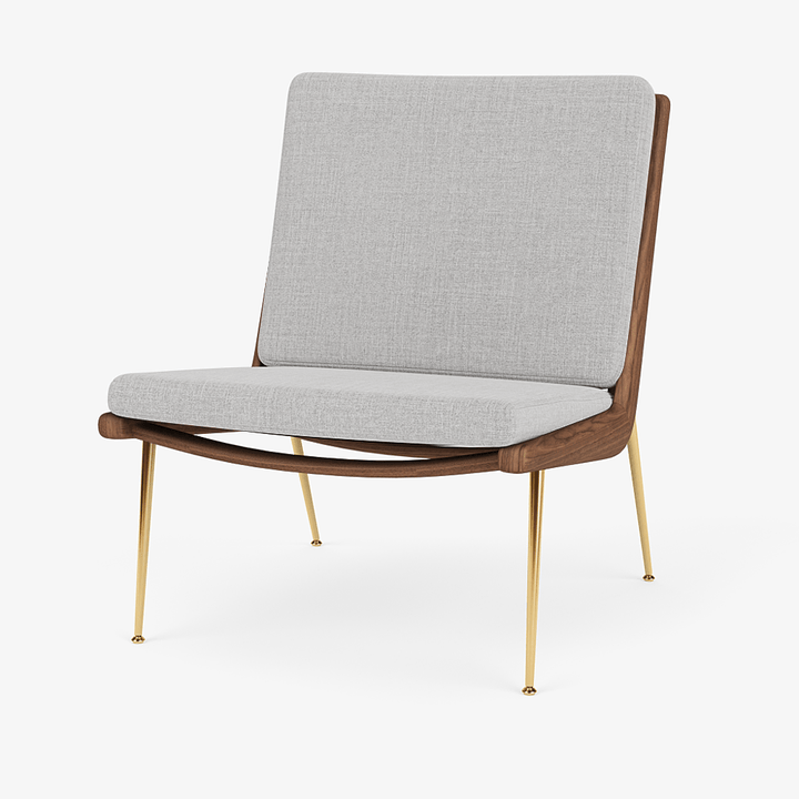 Boomerang Lounge Chair - Oiled Walnut w/ Brass - &Tradition Chairs - Remix 0123 - HORNE