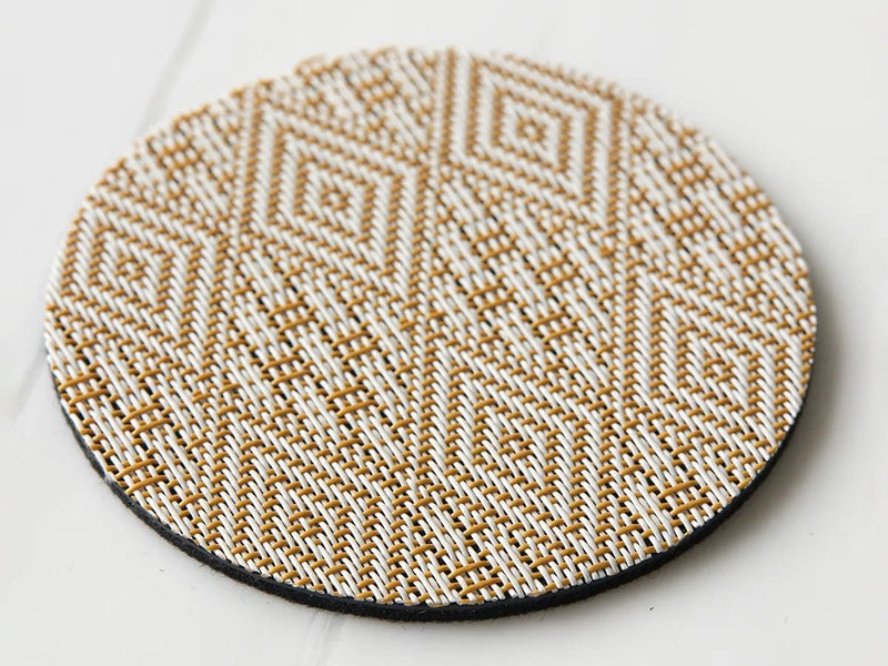 Boxwood Round Coasters - Set of 8 - Chilewich - Kitchen + Table Linens - Abalone - HORNE