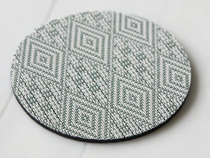 Boxwood Round Coasters - Set of 8 - Chilewich - Kitchen + Table Linens - Abalone - HORNE