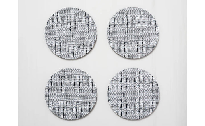 Boxwood Round Coasters - Set of 8 - Chilewich - Kitchen + Table Linens - Sea - HORNE