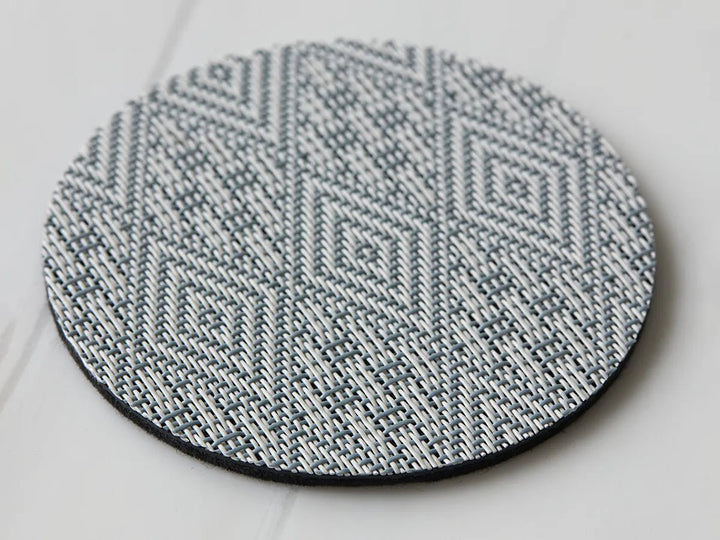 Boxwood Round Coasters - Set of 8 - Chilewich - Kitchen + Table Linens - Sea - HORNE