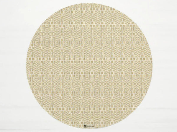 Boxwood Round Placemat - Set of 4 - Chilewich - Kitchen + Table Linens - Wheat - HORNE