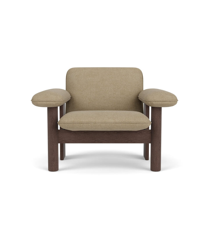 Brasilia Lounge Chair, Low Back - Textile - Audo Copenhagen - Chairs - Walnut - Roseau - HORNE