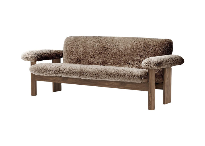 Brasilia Sofa - Sheepskin - Audo Copenhagen - Sofas - Walnut - Sahara - HORNE